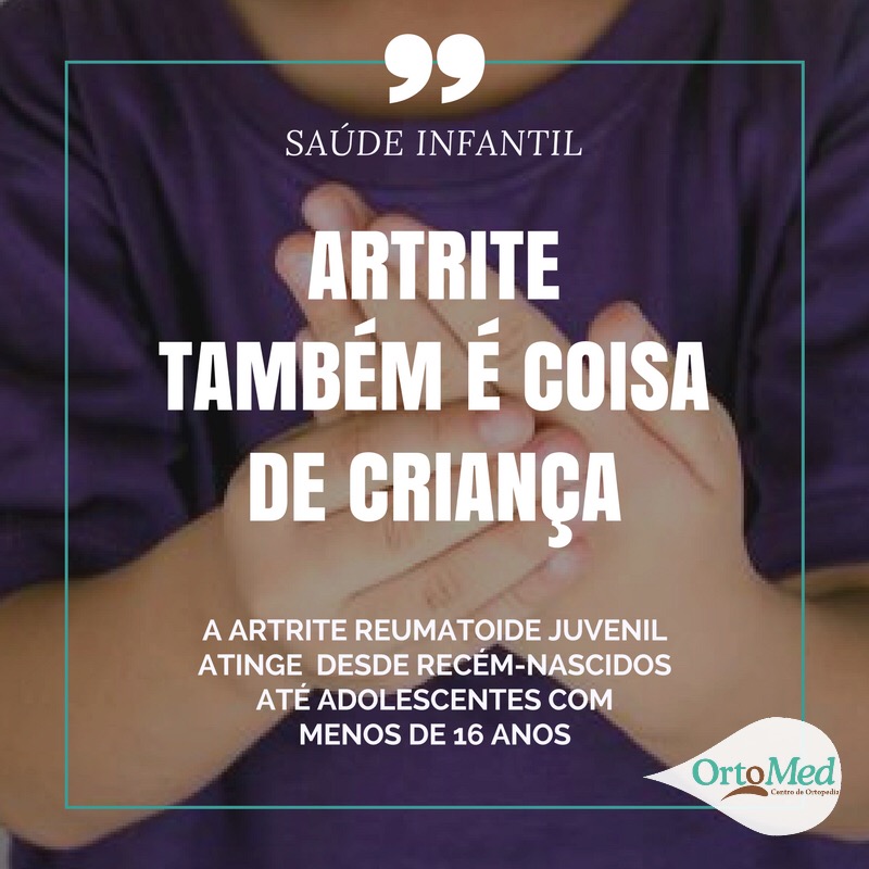 Crianças também podem ser vítimas de artrite