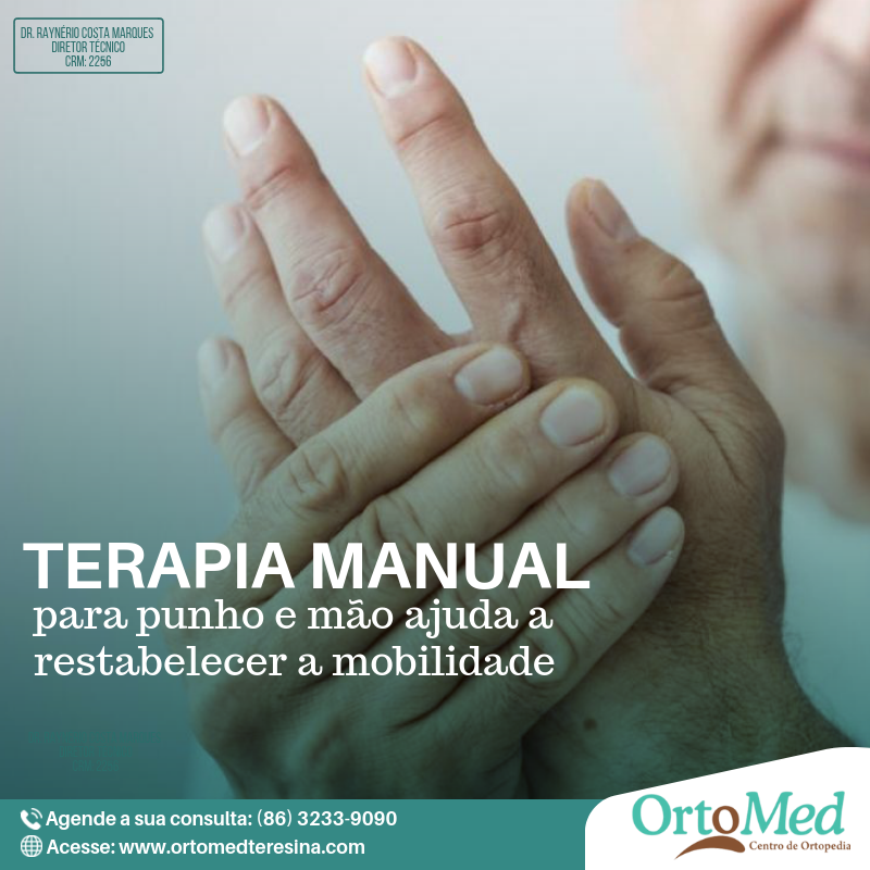 Ortomed agora tem terapia manual específica para mãos e punhos